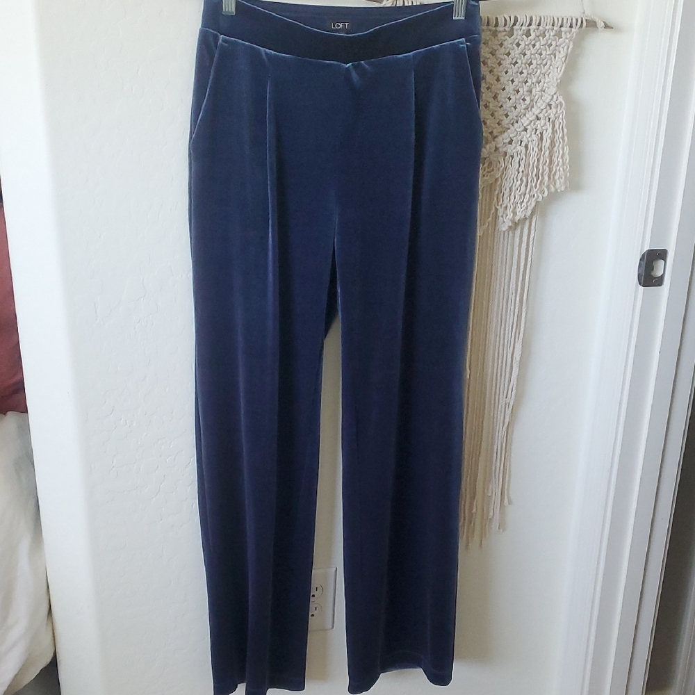 LOFT Blue Wide Leg Pants